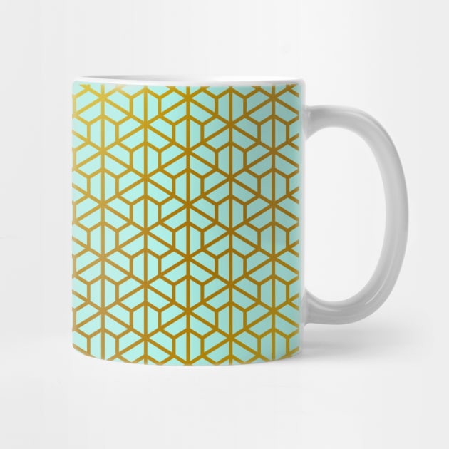 Hexagonal stunning geometric pattern: Bishamon Kikko by Blacklinesw9